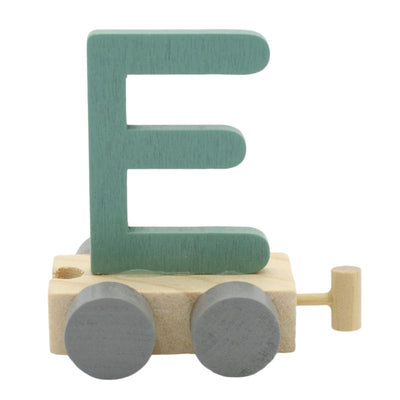 JeP kids houten treinletter E