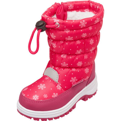 Playshoes snowboots roze sneeuwvlokken