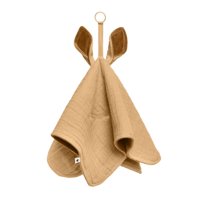 BIBS Kangaroo Desert Sand muslin Caramel plush