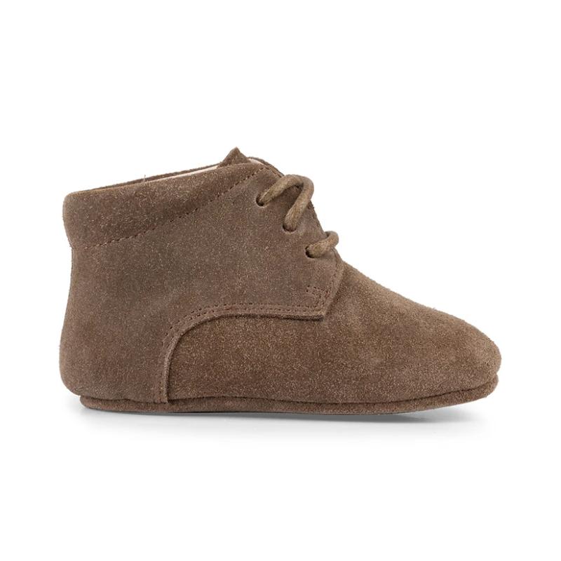 Baby Dutch babyslofjes boots Moos Brown