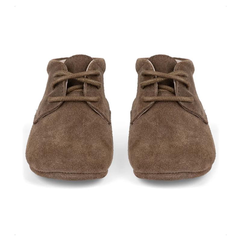 Baby Dutch babyslofjes boots Moos Brown