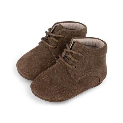 Baby Dutch babyslofjes boots Moos Brown