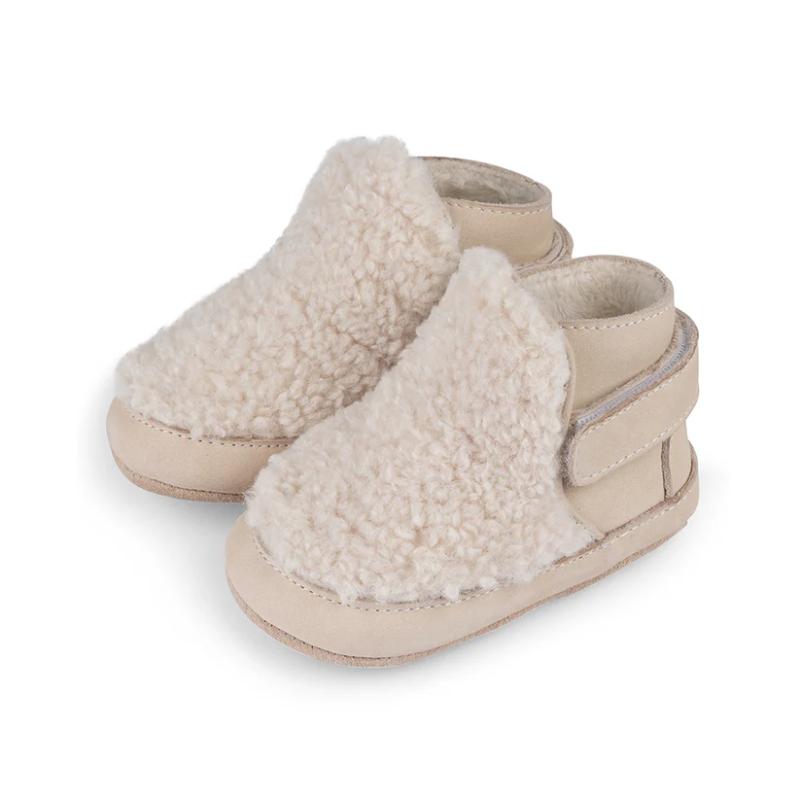 Baby Dutch babyslofjes boots Teddy Natural