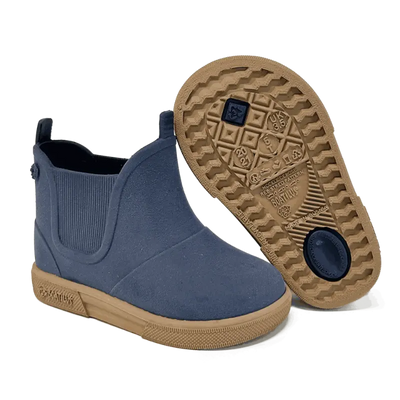 Boatilus regenlaarzen Brushed Navy Beige