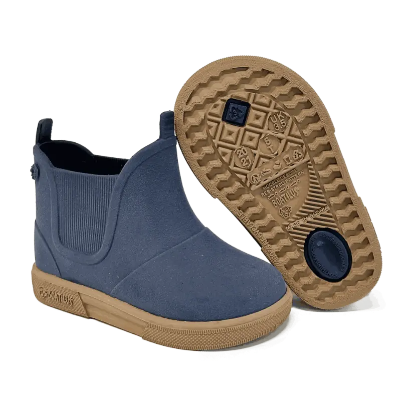 Boatilus regenlaarzen Brushed Navy Beige