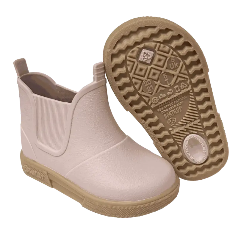 Boatilus regenlaarzen Nautic Pink Beige