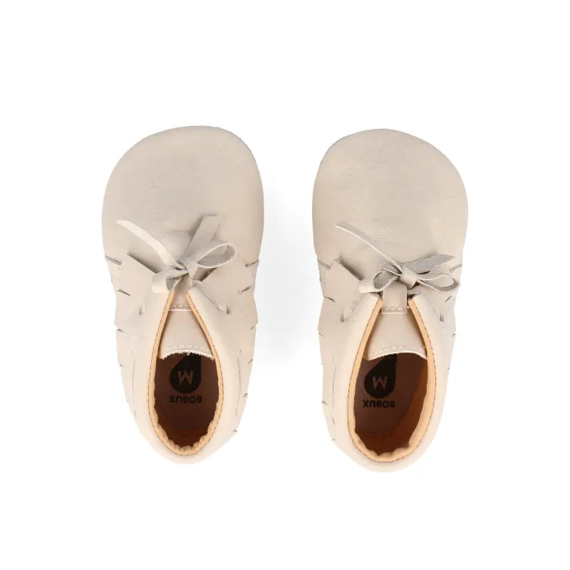 Bobux babyslofjes Fringe Vanilla