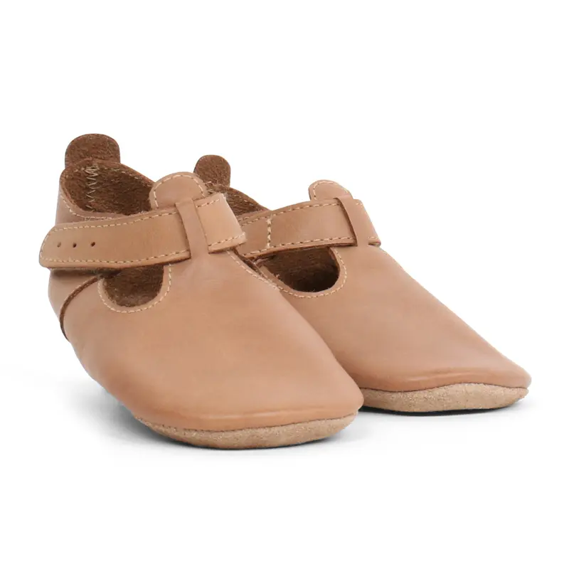 Bobux babyslofjes Jack &amp; Jill caramel