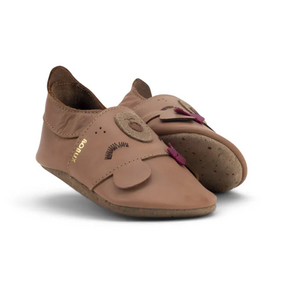 Bobux babyslofjes Mama Bear Caramel