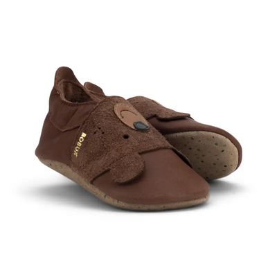 Bobux babyslofjes Papa Bear Toffee