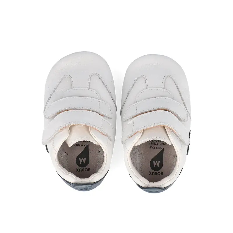 Bobux babyslofjes Pitch White Navy