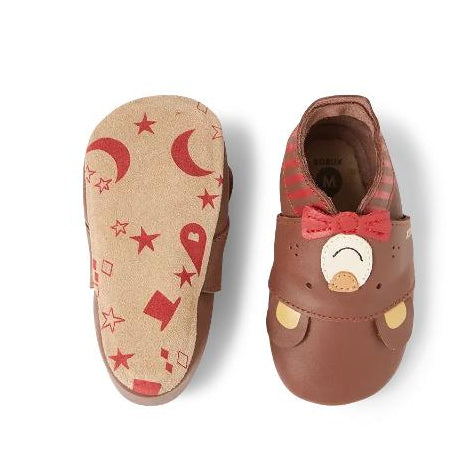 Bobux babyslofjes Smart Bear Cappuccino