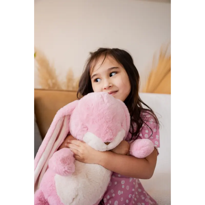 Bunnies By The Bay knuffel Floppy Nibble Konijn extra groot Coral Blush - Babyslofje-online