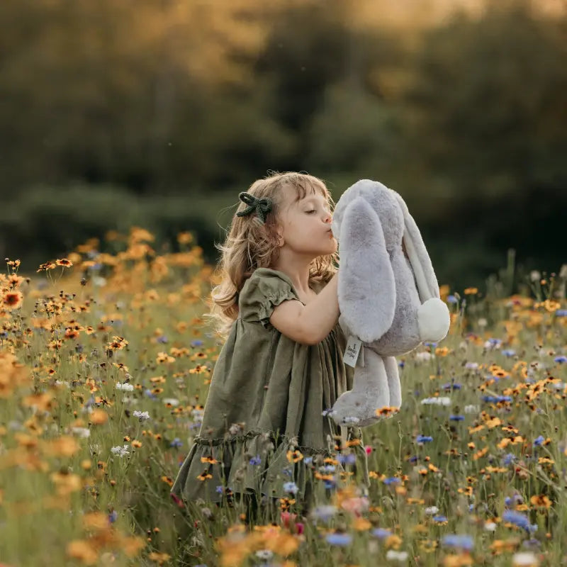 Bunnies By The Bay knuffel Floppy Nibble Konijn groot lila