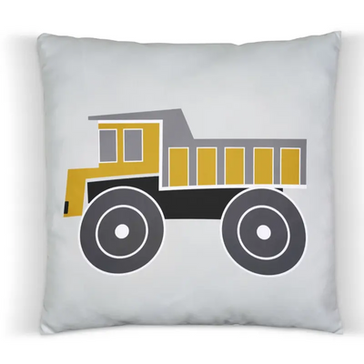 Designed4Kids kussen kiepwagen oker