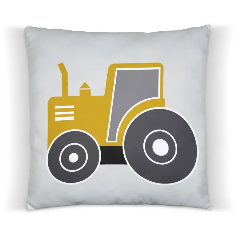 Designed4Kids kussen tractor oker