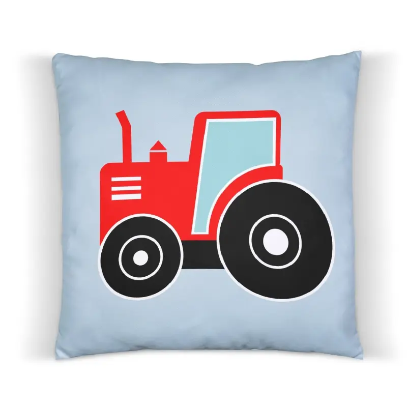 Designed4Kids kussen tractor rood