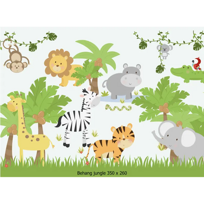 Designed4Kids wandvullend behang kinderkamer jungle