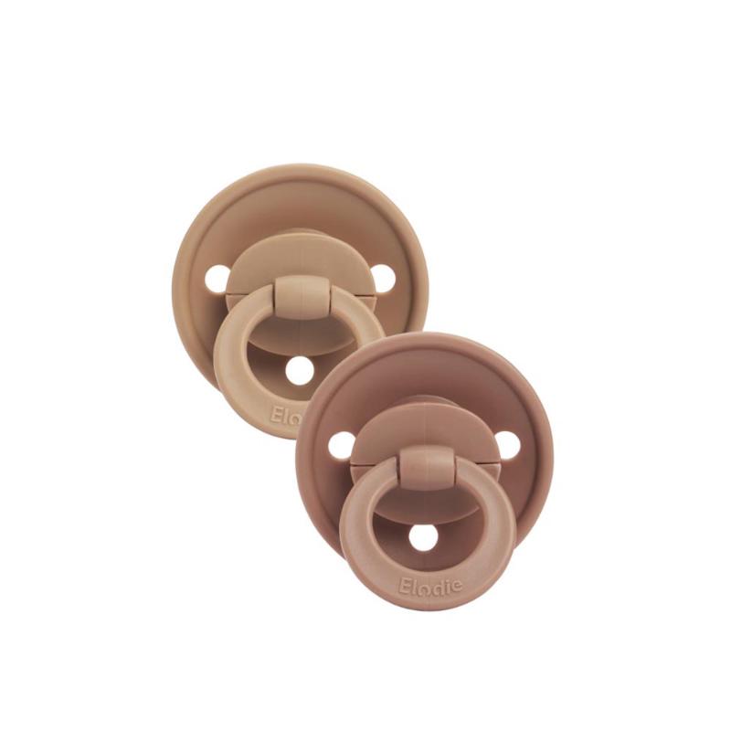 Elodie fopspeen 3M+ 2-pack Binky Bundle Siliconen Soft Terracotta