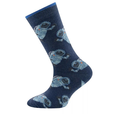 Ewers sokken astronauten blauw