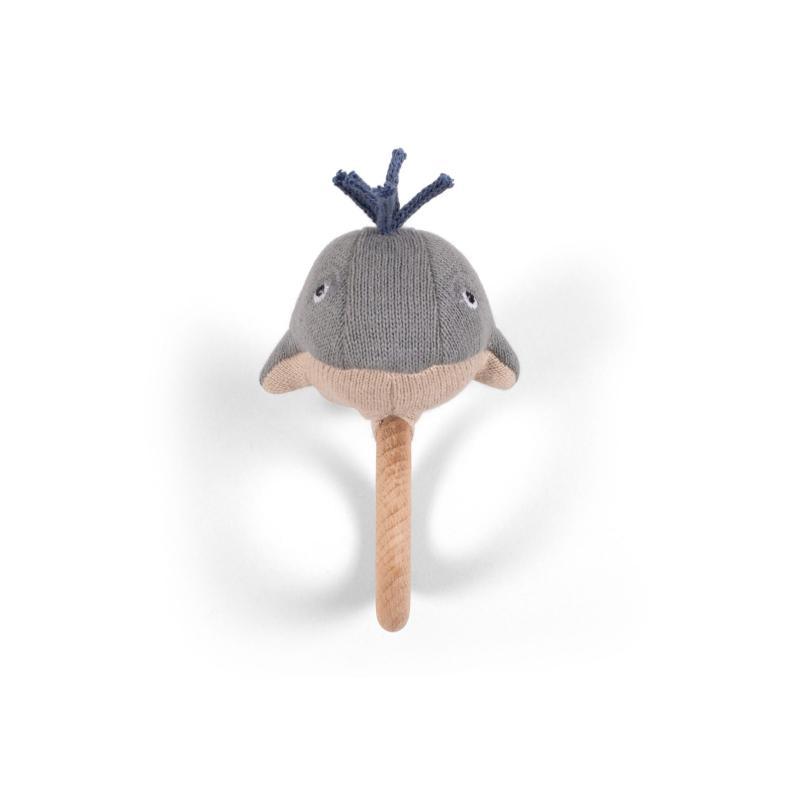 Filibabba activiteiten speeltje Willie the whale rattle Grey