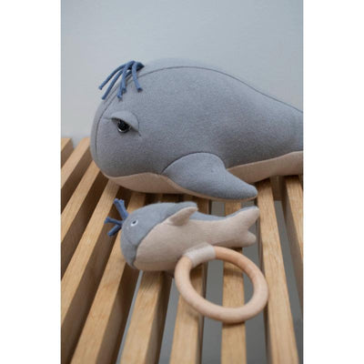 Filibabba activiteiten speeltje Willie the whale rattle Grey