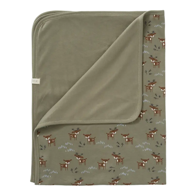 Fresk babydeken Deer Olive