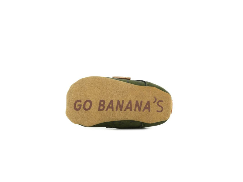 Go Bananas babyslofjes groen met dinoprint M | VEILING startprijs 1,00