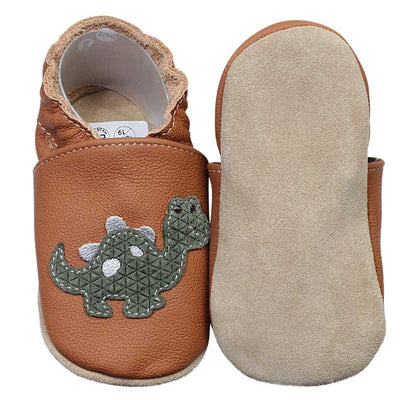 Hobea babyslofjes Dino braun