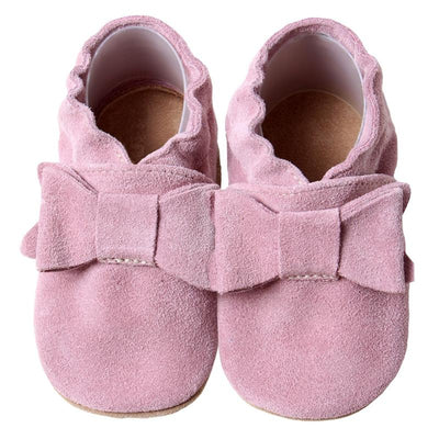 Hobea babyslofjes Schleife altrosa