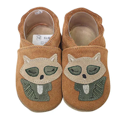 Hobea babyslofjes Waschbär braun