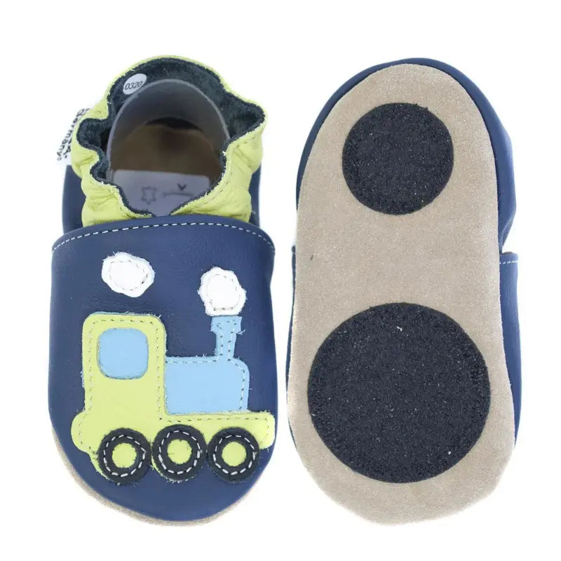 Hobea babyslofjes extra antislip Eisenbahn