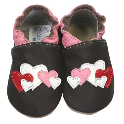Hobea babyslofjes extra antislip Herzen