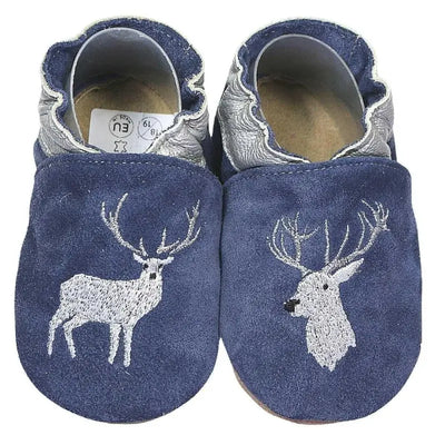 Hobea babyslofjes extra antislip Hirsch