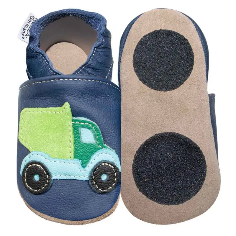 Hobea babyslofjes extra antislip LKW dunkelblau