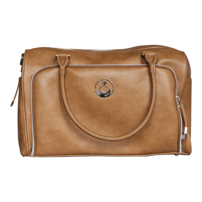 Isoki verzorgingstas double zip satchel Latte