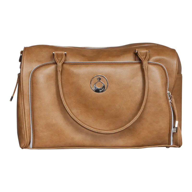 Isoki verzorgingstas double zip satchel Latte