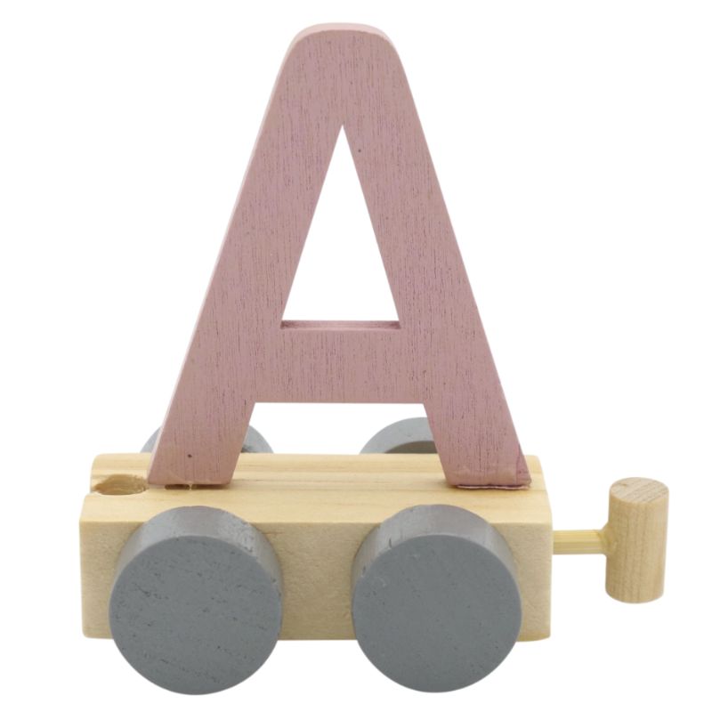 JeP kids houten treinletter A