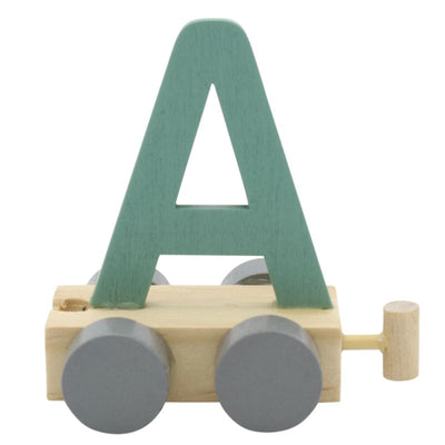JeP kids houten treinletter A