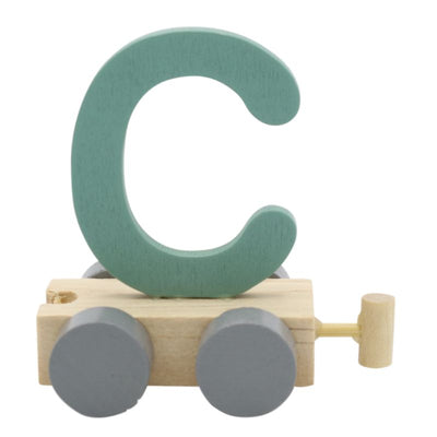 JeP kids houten treinletter C