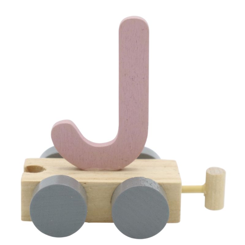 JeP kids houten treinletter J