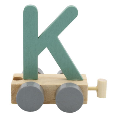 JeP kids houten treinletter K