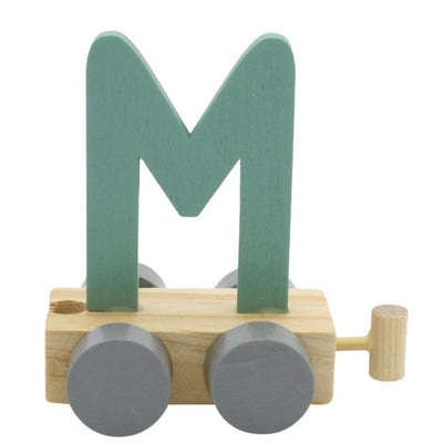 JeP kids houten treinletter M