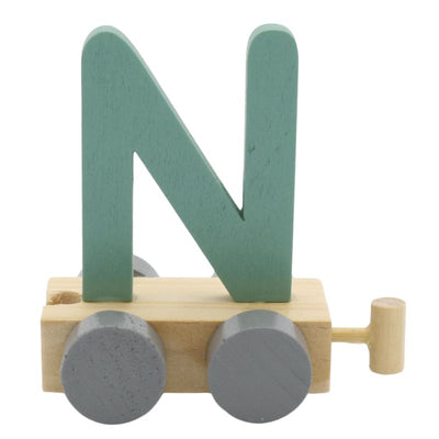 JeP kids houten treinletter N