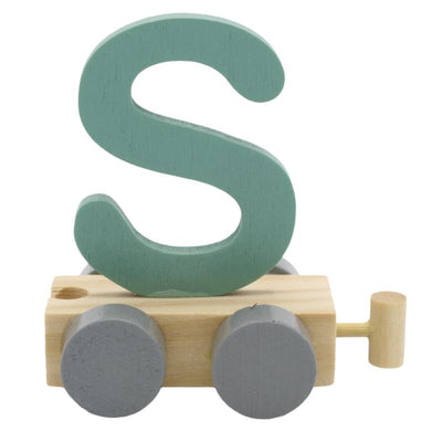 JeP kids houten treinletter S