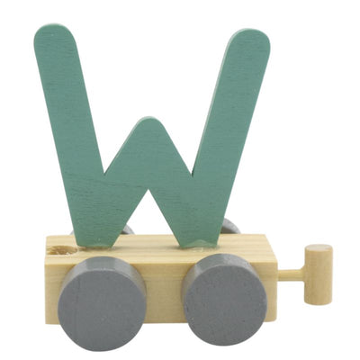 JeP kids houten treinletter W