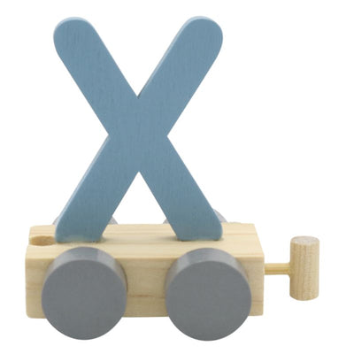 JeP kids houten treinletter X