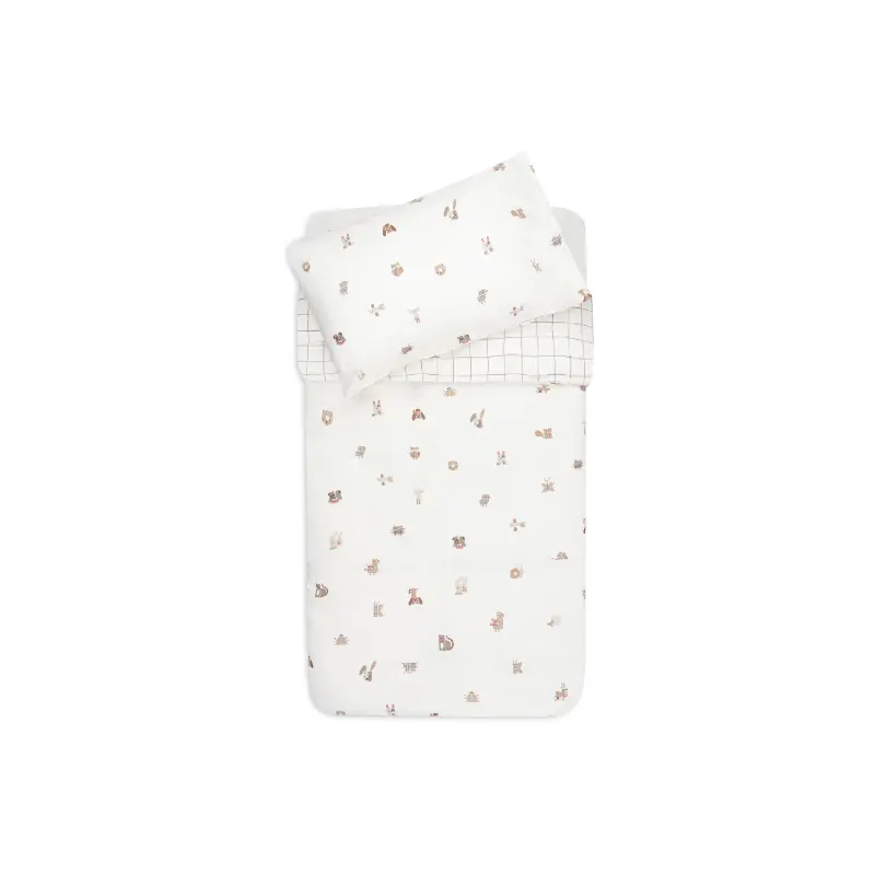 Jollein dekbedovertrek 100x140cm - Animal Friends