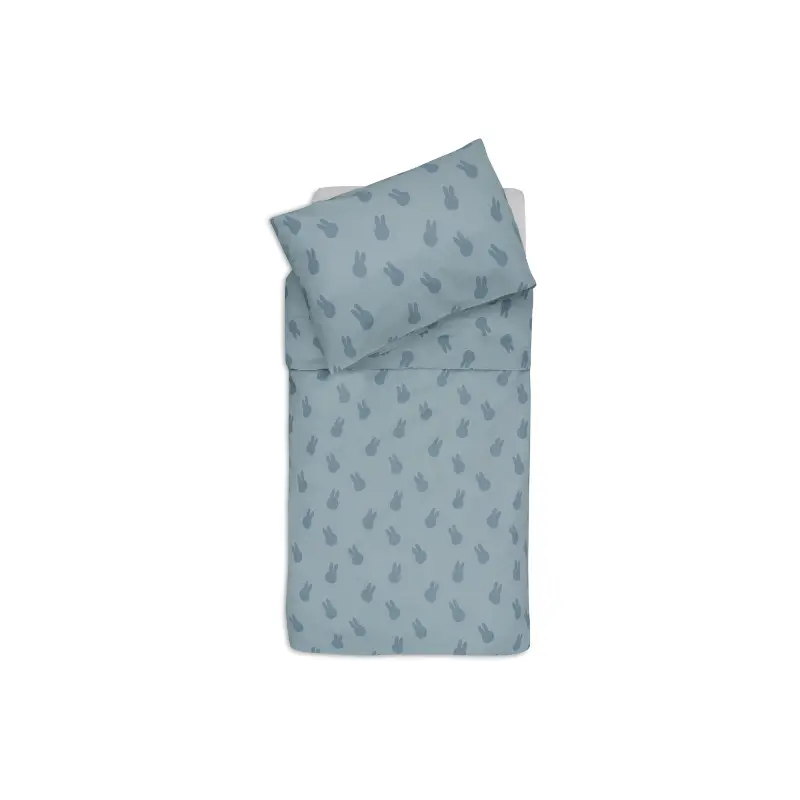 Jollein dekbedovertrek Nijntje - Miffy Shadow - Sea Green
