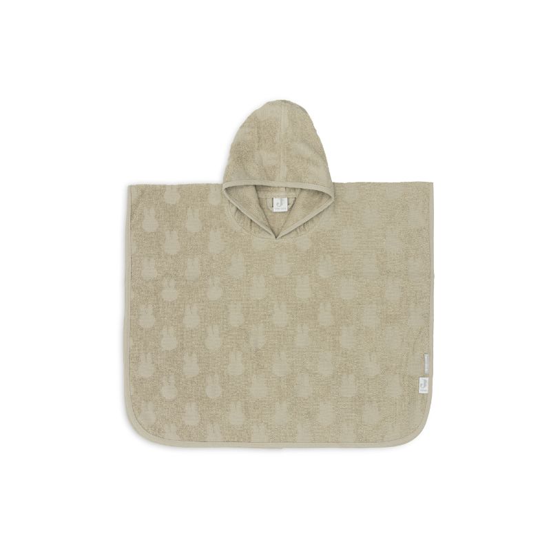 Jollein badponcho Nijntje - Miffy Jacquard Olive Green